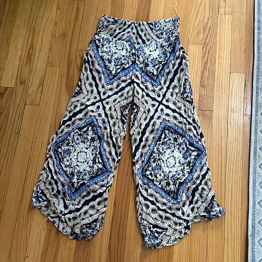 Free People Multicolor Patterned Pants
